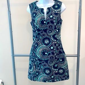 SALE! Vineyard vines, size 6 cotton blue, and white polkadot dress